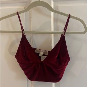 NEW Wine colored top/bra from Emma & Sam